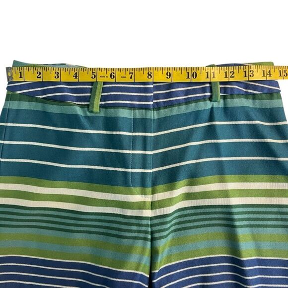J. McLaughlin Womens Striped Shorts Sz 4 Vacation Coastal Preppy Country Club - Picture 3 of 7